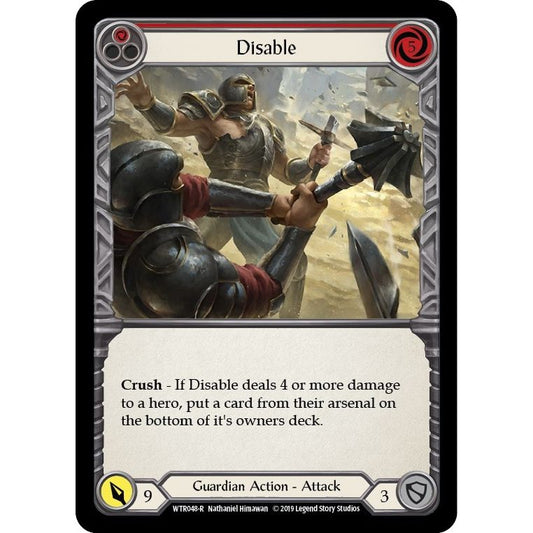 Image for Disable (Red) (WTR048) (WTR) - Flesh and Blood TCG