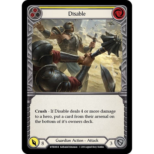 Image for Disable (Yellow) (WTR049) (WTR) - Flesh and Blood TCG