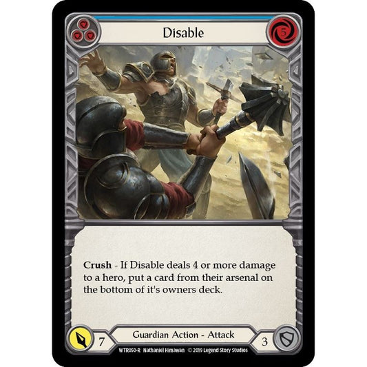 Image for Disable (Blue) (WTR050) (WTR) - Flesh and Blood TCG