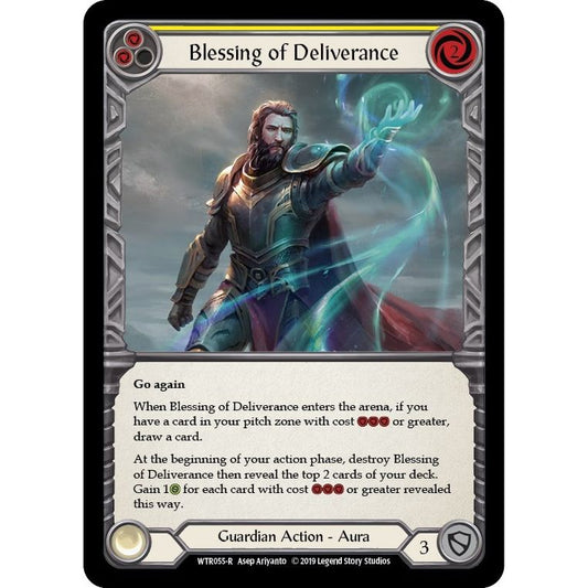 Image for Blessing of Deliverance (Yellow) (WTR055) (WTR) - Flesh and Blood TCG