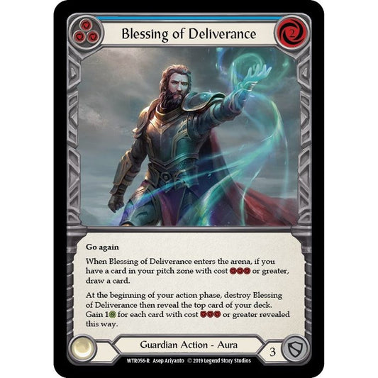 Image for Blessing of Deliverance (Blue) (WTR056) (WTR) - Flesh and Blood TCG