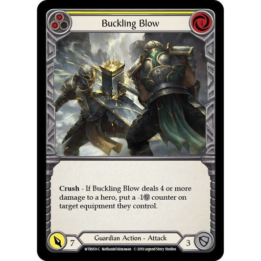 Image for Buckling Blow (Yellow) (WTR058) (WTR) - Flesh and Blood TCG