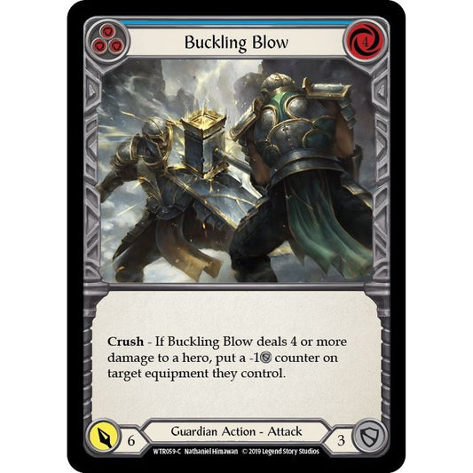 Image for Buckling Blow (Blue) (WTR059) (WTR) - Flesh and Blood TCG
