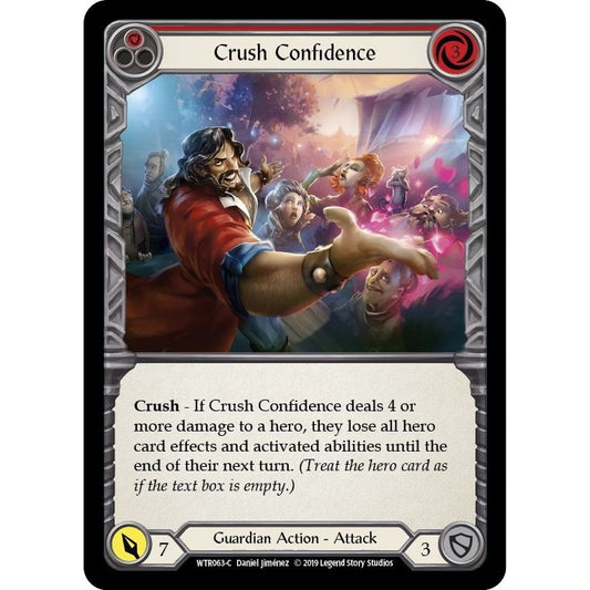 Image for Crush Confidence (Red) (WTR063) (WTR) - Flesh and Blood TCG