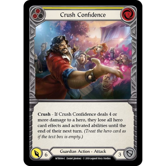 Image for Crush Confidence (Yellow) (WTR064) (WTR) - Flesh and Blood TCG