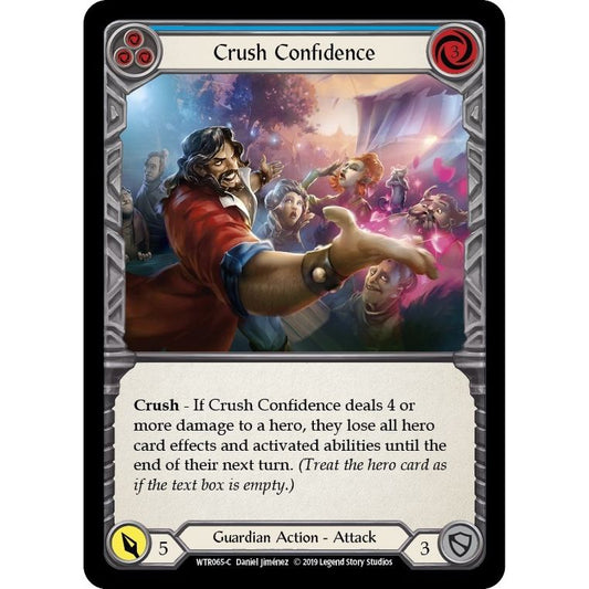 Image for Crush Confidence (Blue) (WTR065) (WTR) - Flesh and Blood TCG