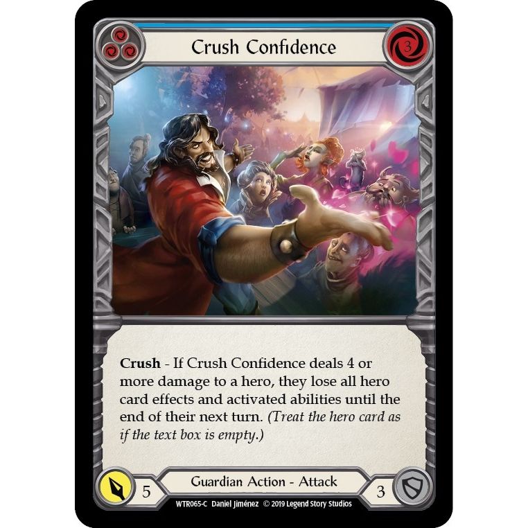 Image for Crush Confidence (Blue) (WTR065) (WTR) - Flesh and Blood TCG