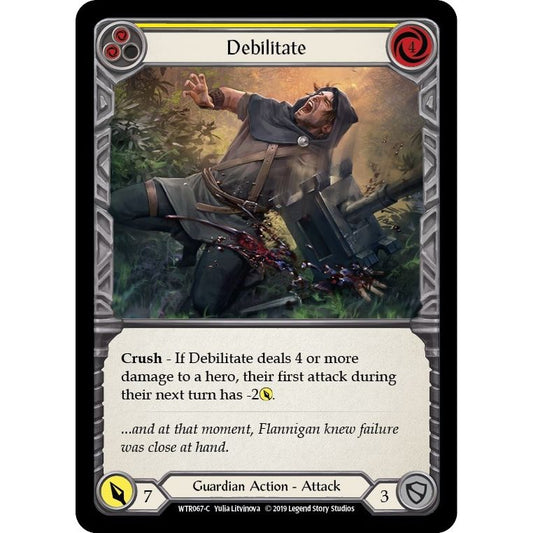 Image for Debilitate (Yellow) (WTR067) (WTR) - Flesh and Blood TCG