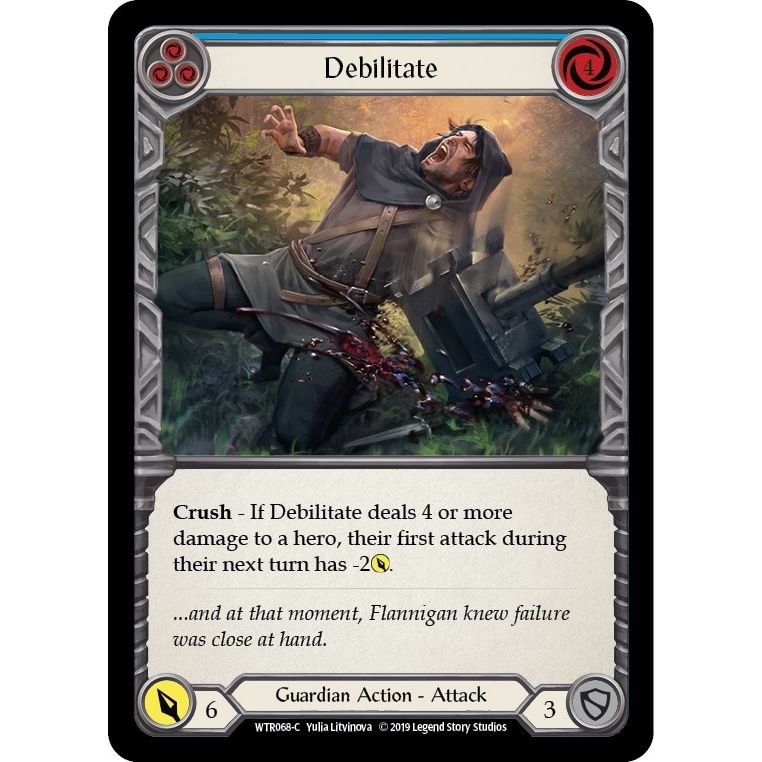 Image for Debilitate (Blue) (WTR068) (WTR) - Flesh and Blood TCG