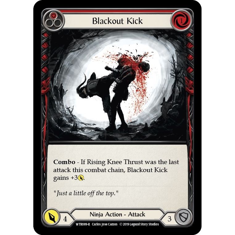 Image for Blackout Kick (Red) (WTR089) (WTR) - Flesh and Blood TCG