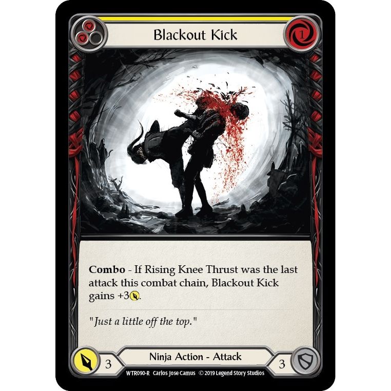 Image for Blackout Kick (Yellow) (WTR090) (WTR) - Flesh and Blood TCG