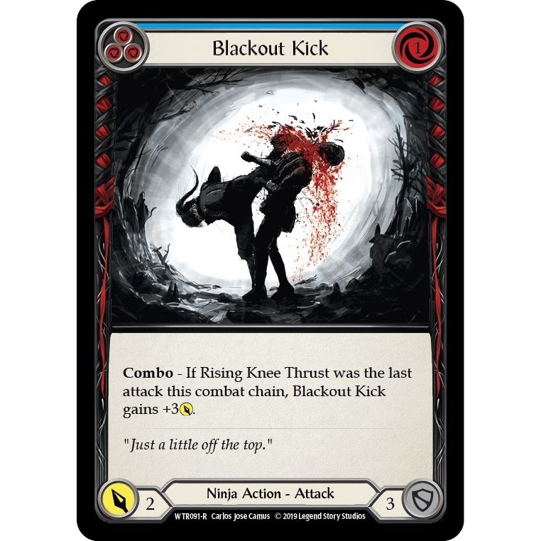 Image for Blackout Kick (Blue) (WTR091) (WTR) - Flesh and Blood TCG