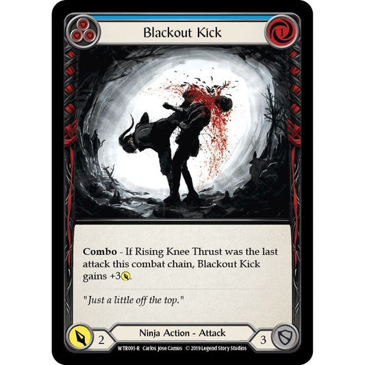 Image for Blackout Kick (Blue) (WTR091) (WTR) - Flesh and Blood TCG