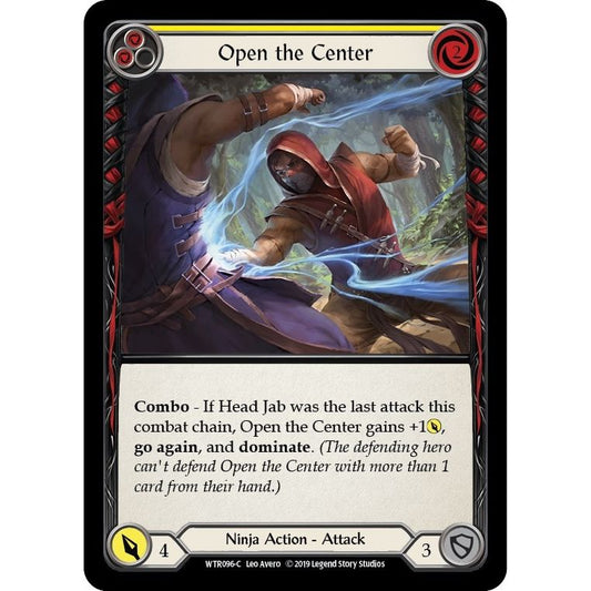 Image for Open the Center (Yellow) (WTR096) (WTR) - Flesh and Blood TCG