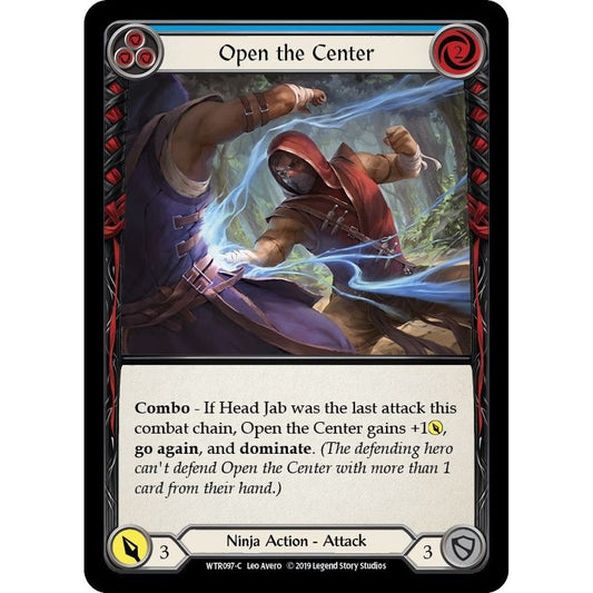 Image for Open the Center (Blue) (WTR097) (WTR) - Flesh and Blood TCG