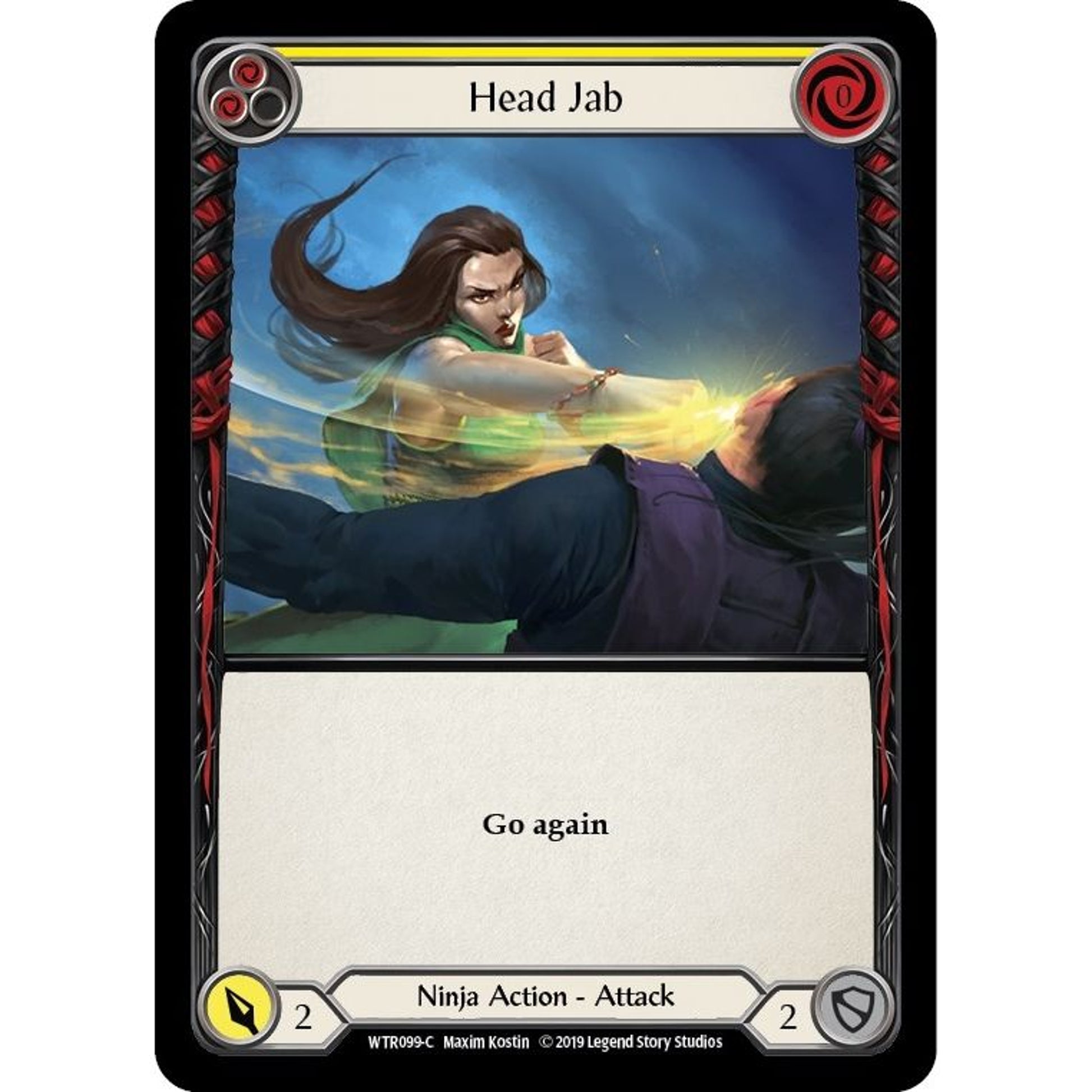 Image for Head Jab (Yellow) (WTR099) (WTR) - Flesh and Blood TCG