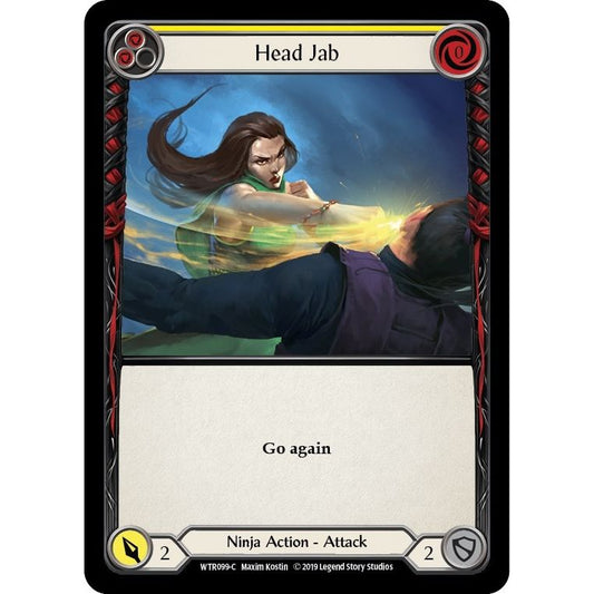 Image for Head Jab (Yellow) (WTR099) (WTR) - Flesh and Blood TCG