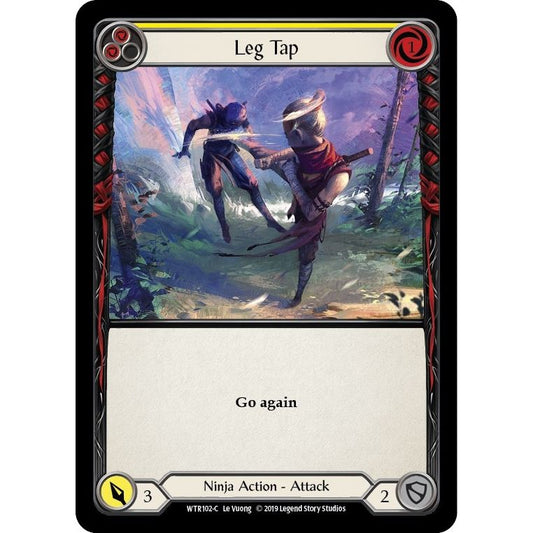 Image for Leg Tap (Yellow) (WTR102) (WTR) - Flesh and Blood TCG