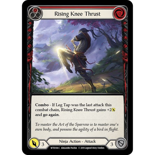 Image for Rising Knee Thrust (Red) (WTR104) (WTR) - Flesh and Blood TCG
