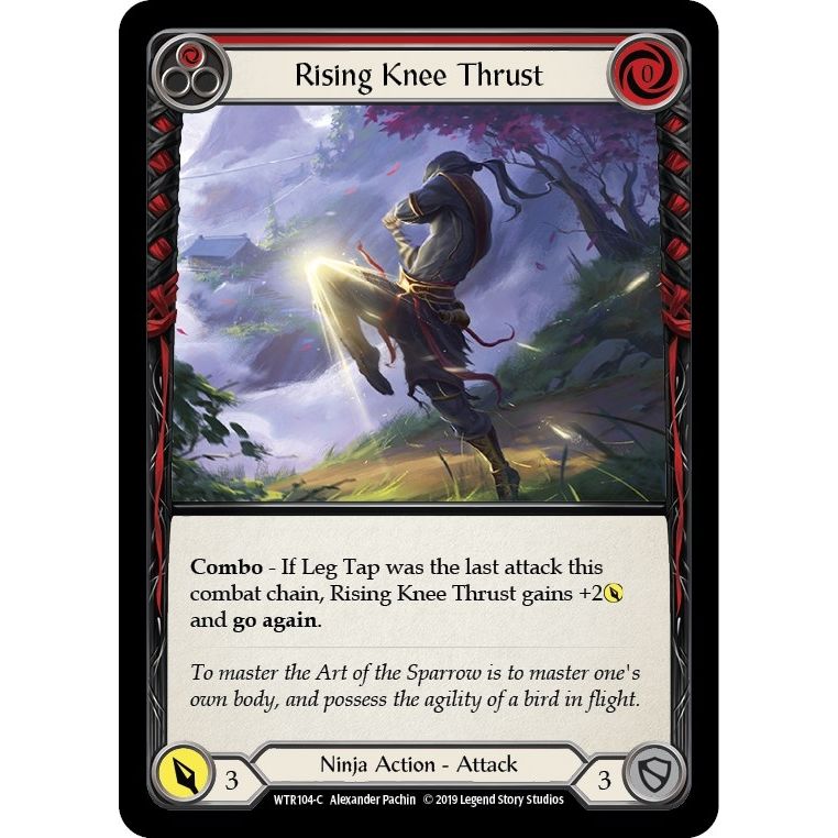 Image for Rising Knee Thrust (Red) (WTR104) (WTR) - Flesh and Blood TCG