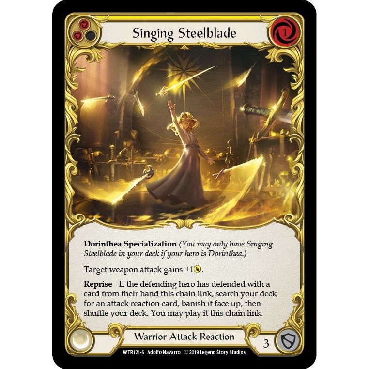 Image for Singing Steelblade (WTR121) (WTR) - Flesh and Blood TCG