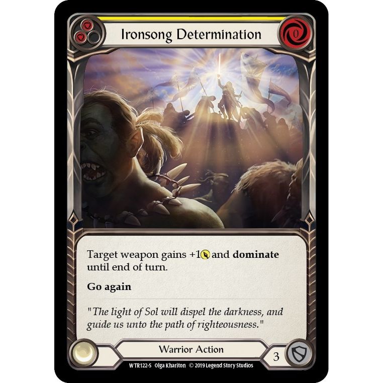 Image for Ironsong Determination (WTR122) (WTR) - Flesh and Blood TCG