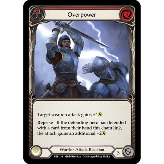 Image for Overpower (Red) (WTR123) (WTR) - Flesh and Blood TCG