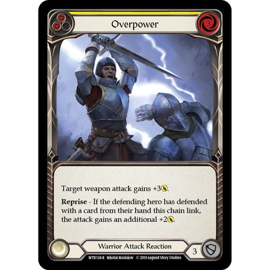 Image for Overpower (Yellow) (WTR124) (WTR) - Flesh and Blood TCG