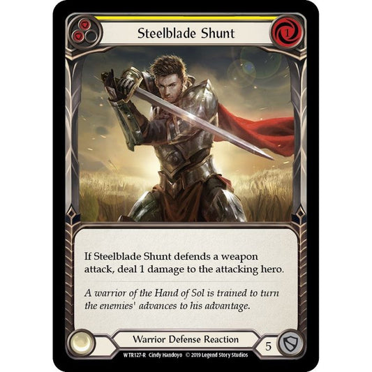 Image for Steelblade Shunt (Yellow) (WTR127) (WTR) - Flesh and Blood TCG