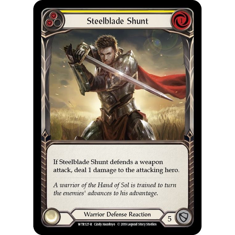 Image for Steelblade Shunt (Yellow) (WTR127) (WTR) - Flesh and Blood TCG