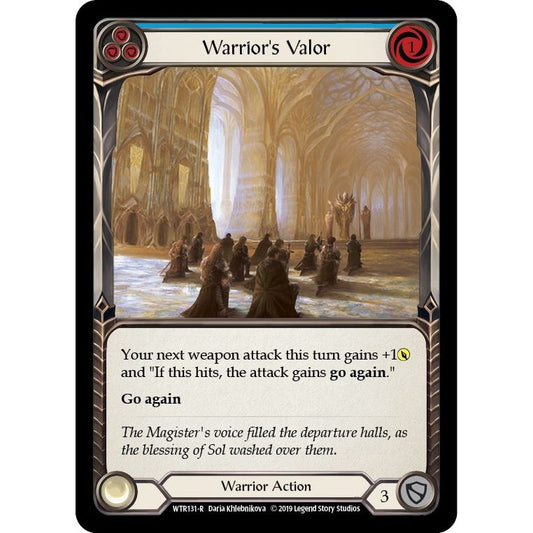 Image for Warrior's Valor (Blue) (WTR131) (WTR) - Flesh and Blood TCG