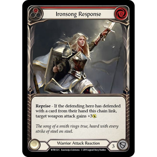 Image for Ironsong Response (Red) (WTR132) (WTR) - Flesh and Blood TCG