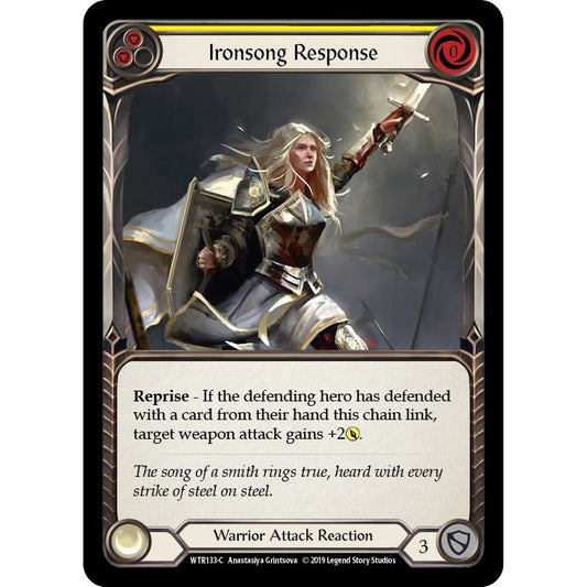 Image for Ironsong Response (Yellow) (WTR133) (WTR) - Flesh and Blood TCG