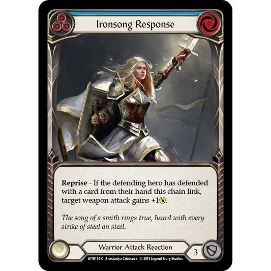 Image for Ironsong Response (Blue) (WTR134) (WTR) - Flesh and Blood TCG