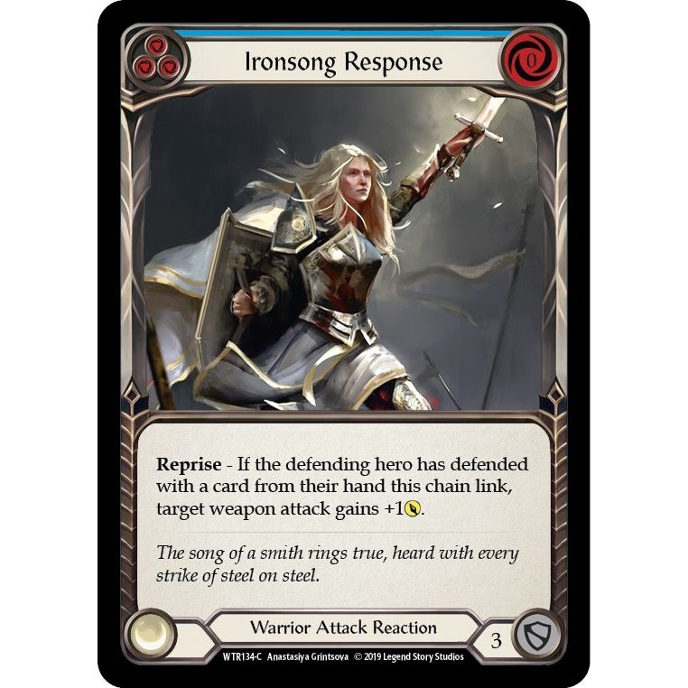 Image for Ironsong Response (Blue) (WTR134) (WTR) - Flesh and Blood TCG