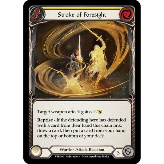 Image for Stroke of Foresight (Yellow) (WTR139) (WTR) - Flesh and Blood TCG