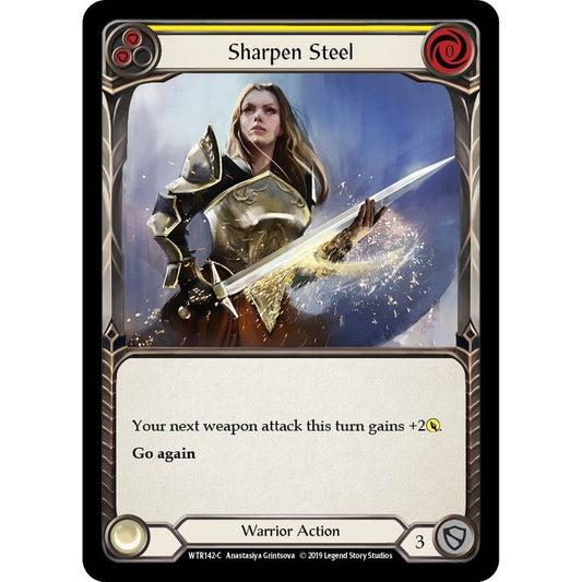 Image for Sharpen Steel (Yellow) (WTR142) (WTR) - Flesh and Blood TCG