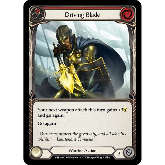 Image for Driving Blade (Red) (WTR144) (WTR) - Flesh and Blood TCG