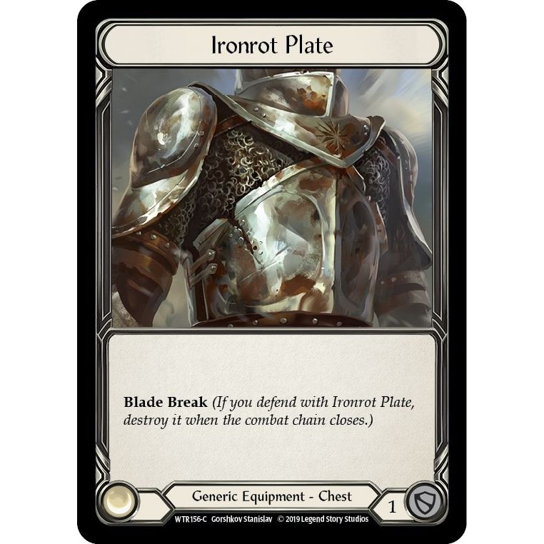 Image for Ironrot Plate (WTR156) (WTR) - Flesh and Blood TCG