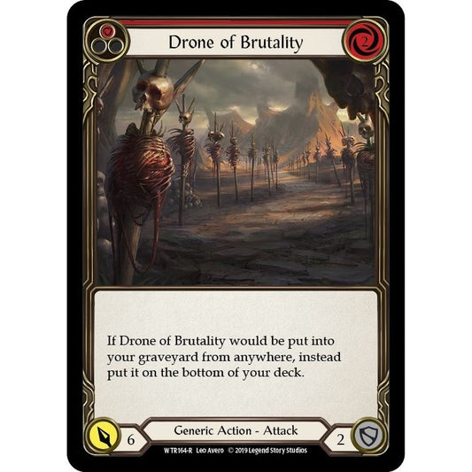 Image for Drone of Brutality (Red) (WTR164) (WTR) - Flesh and Blood TCG