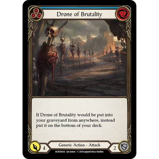 Image for Drone of Brutality (Blue) (WTR166) (WTR) - Flesh and Blood TCG