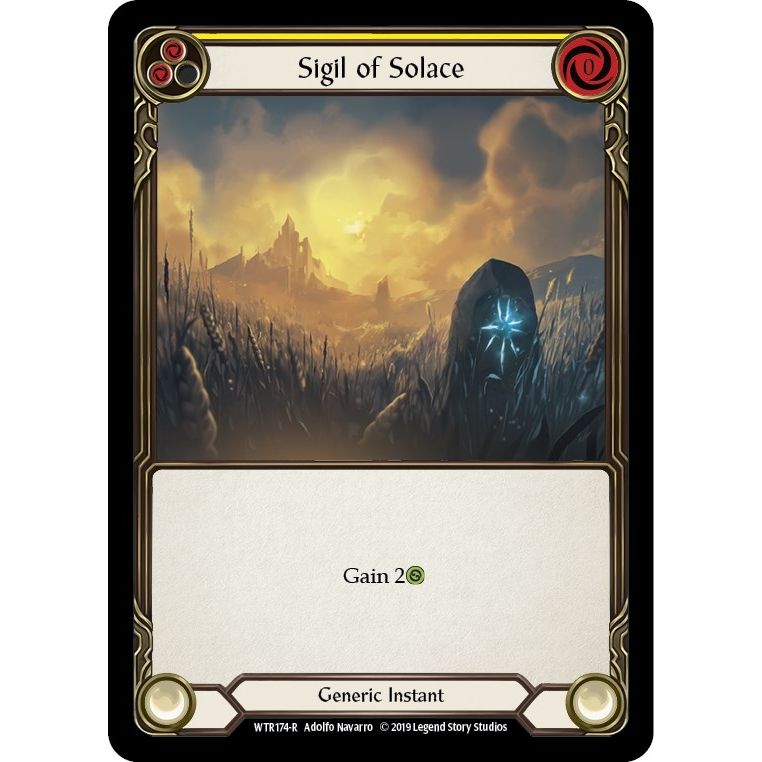 Image for Sigil of Solace (Yellow) (WTR174) (WTR) - Flesh and Blood TCG