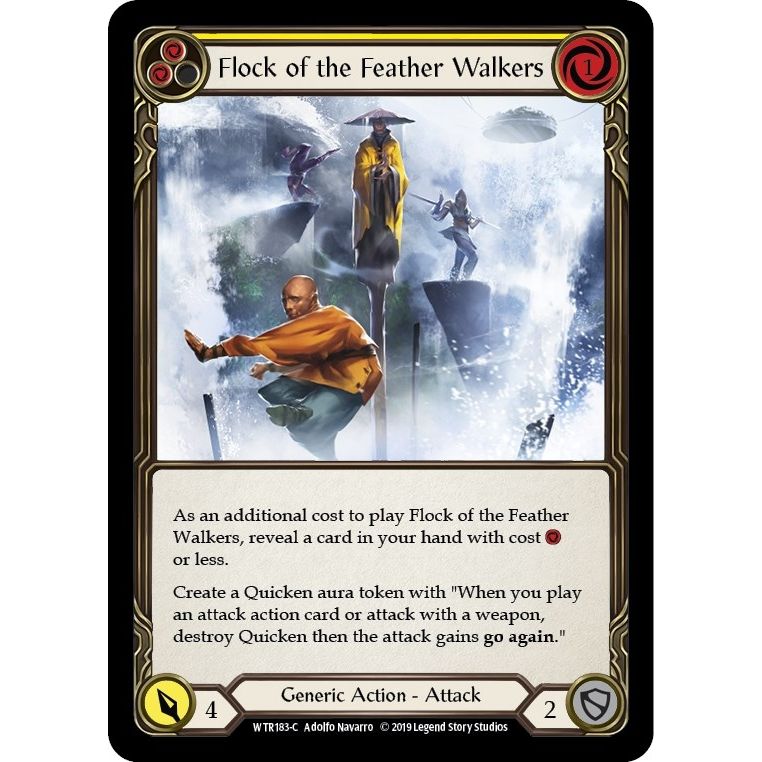 Image for Flock of the Feather Walkers (Yellow) (WTR183) (WTR) - Flesh and Blood TCG