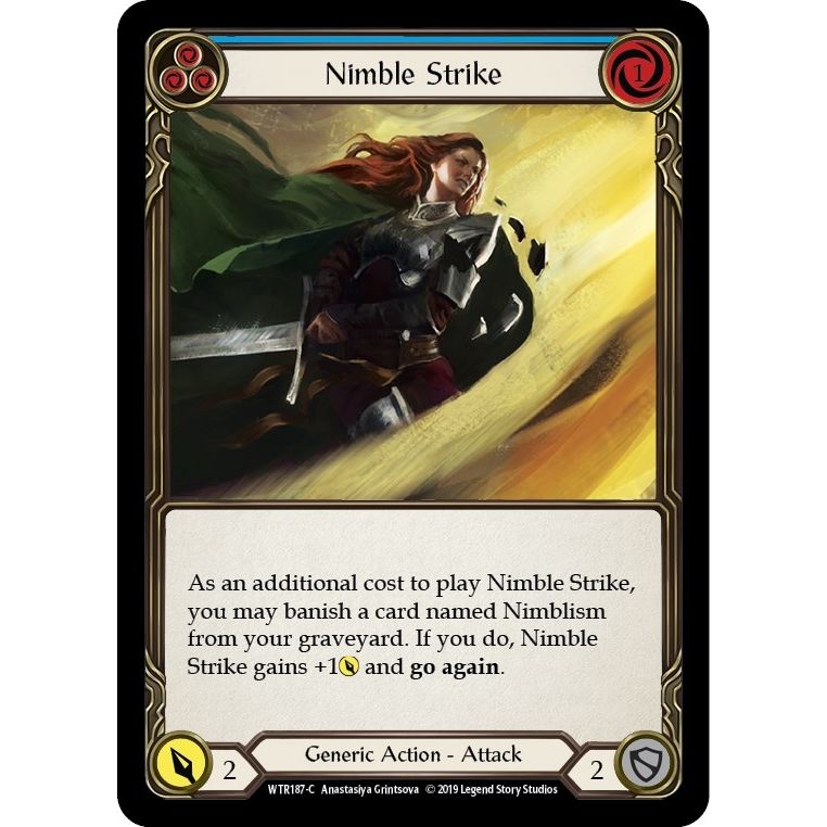 Image for Nimble Strike (Blue) (WTR187) (WTR) - Flesh and Blood TCG