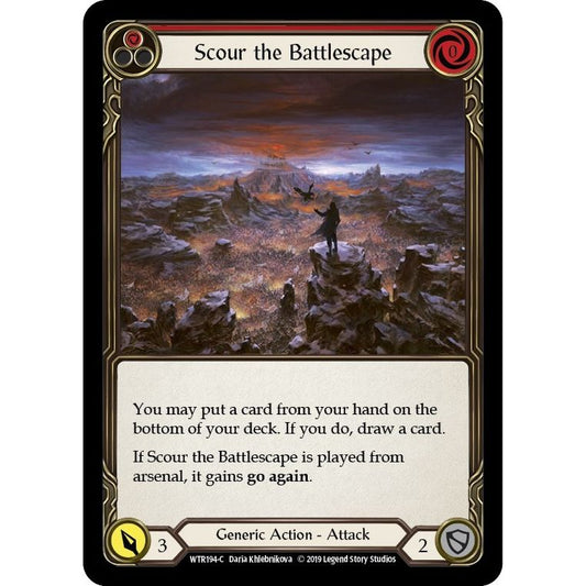 Image for Scour the Battlescape (Red) (WTR194) (WTR) - Flesh and Blood TCG
