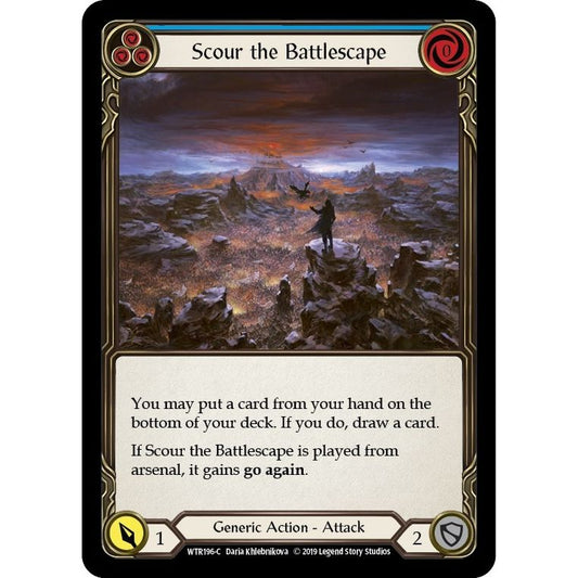 Image for Scour the Battlescape (Blue) (WTR196) (WTR) - Flesh and Blood TCG