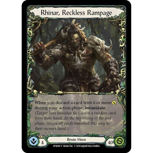 Image for Rhinar, Reckless Rampage // Romping Club (WTR001 // WTR003) (WTR) - Flesh and Blood TCG