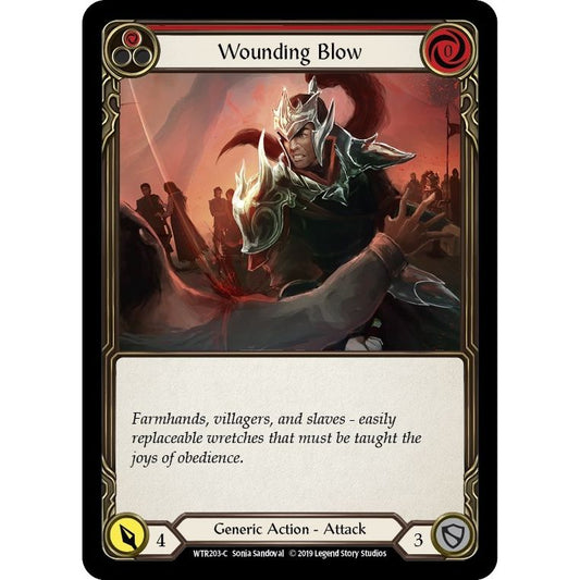 Image for Wounding Blow (Red) (WTR203) (WTR) - Flesh and Blood TCG