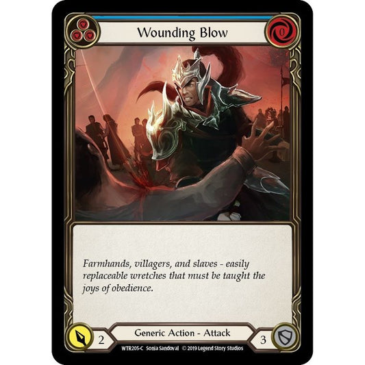 Image for Wounding Blow (Blue) (WTR205) (WTR) - Flesh and Blood TCG