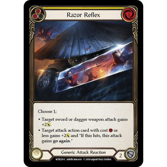 Image for Razor Reflex (Yellow) (WTR210) (WTR) - Flesh and Blood TCG